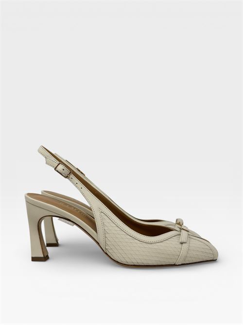 Décolleté Slingback Beige con Tacco  Scarpe da Donna Eleganti IL LACCIO | R1606INTAGLIATO+NAPPAMILK